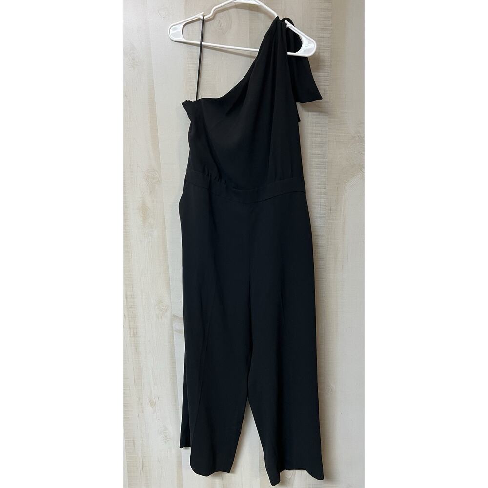 J.Crew Black One Shoulder Asymmetrical Jumpsuit - NWT - Picture 2 of 4